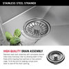 24” Undermount Stainless Steel Single Bowl Laundry Utility Kitchen Sink with Accessories